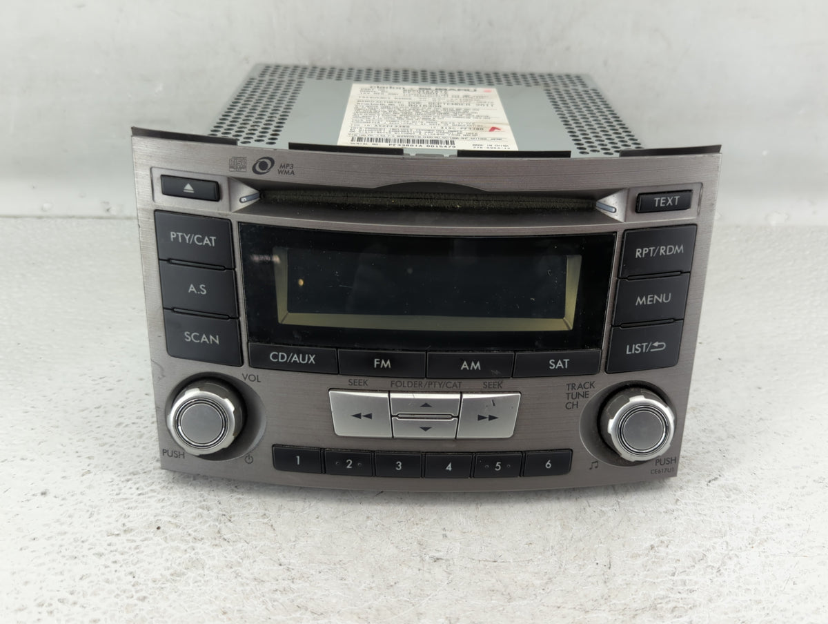 2012-2014 Subaru Legacy Am Fm Cd Player Radio Receiver 582732 - Oemusedautoparts1.com