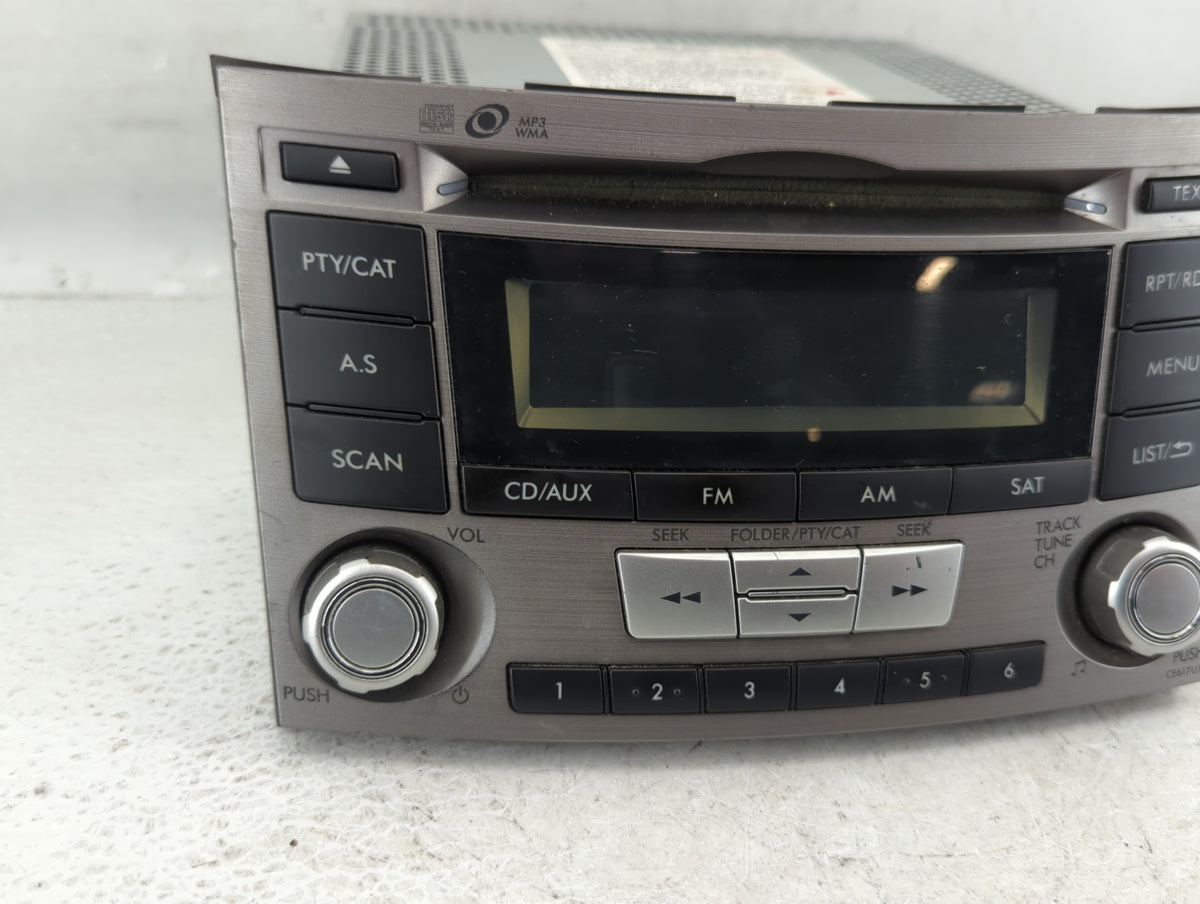 2012-2014 Subaru Legacy Am Fm Cd Player Radio Receiver 582732 - Oemusedautoparts1.com