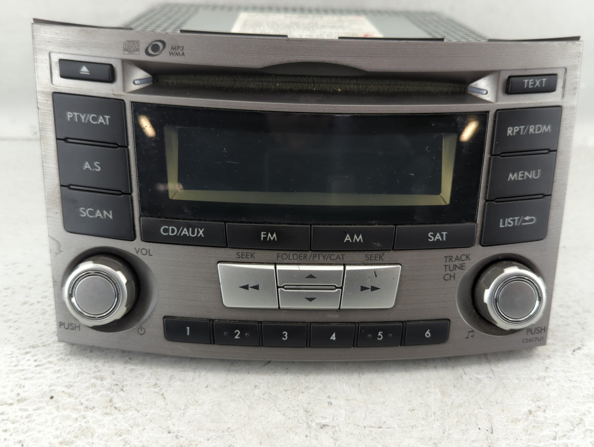 2012-2014 Subaru Legacy Am Fm Cd Player Radio Receiver 582732 - Oemusedautoparts1.com