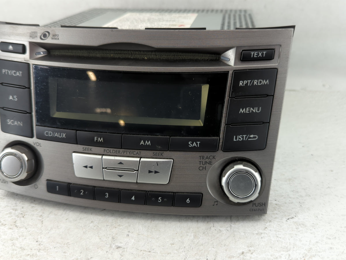2012-2014 Subaru Legacy Am Fm Cd Player Radio Receiver 582732 - Oemusedautoparts1.com