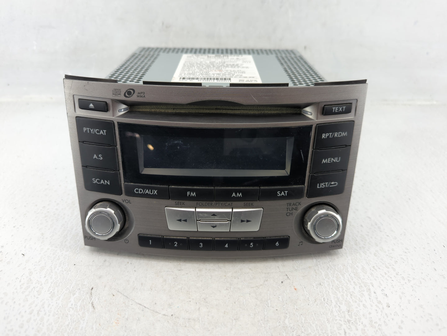 2012-2014 Subaru Legacy Am Fm Cd Player Radio Receiver - Oemusedautoparts1.com