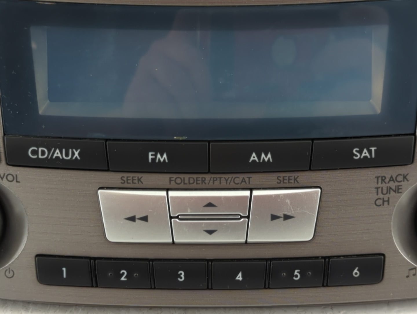 2012-2014 Subaru Legacy Radio AM FM Cd Player Receiver Replacement P/N:86201AJ61A Fits Fits 2012 2013 2014 OEM Used Auto Par