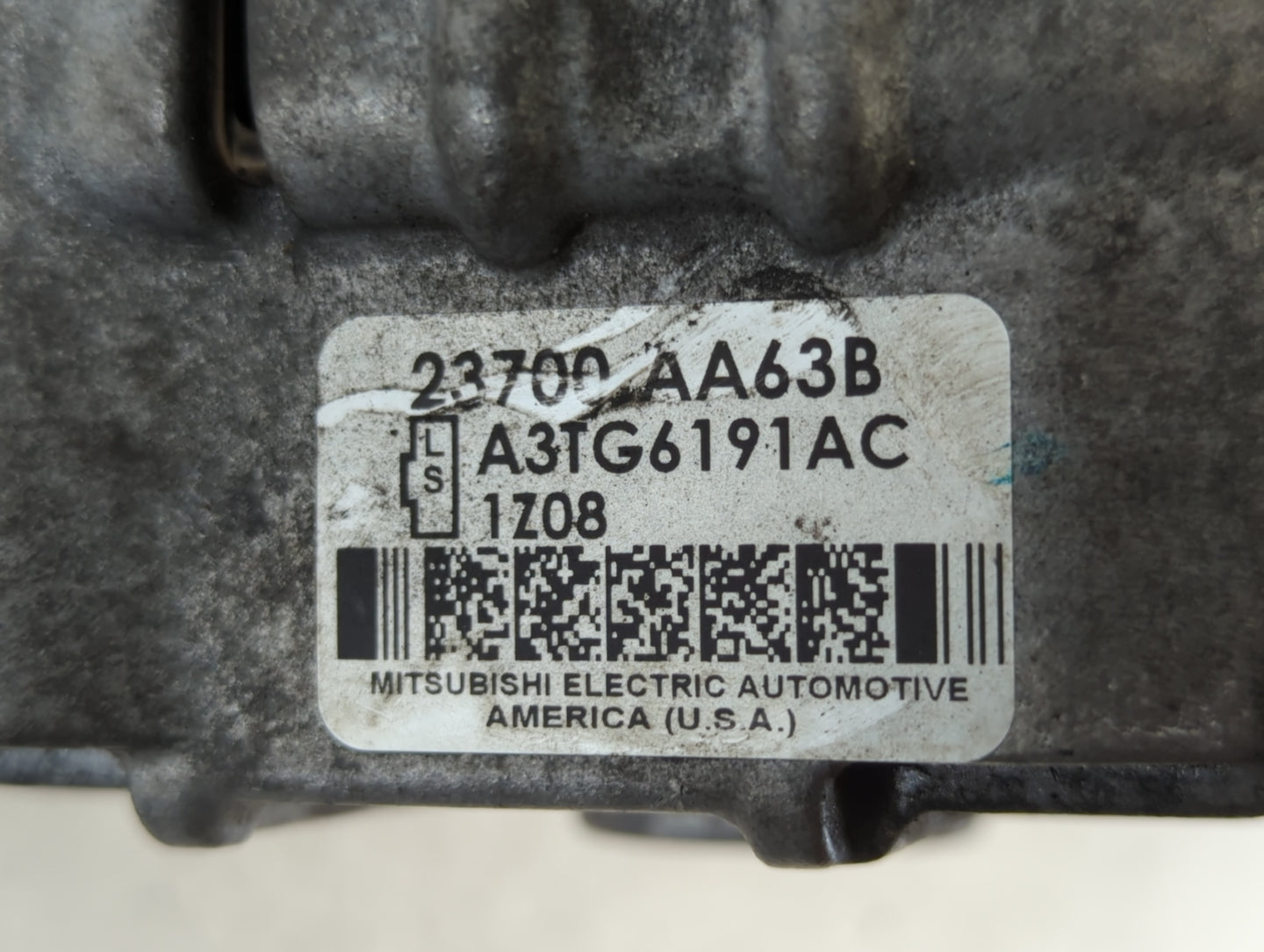 2010-2012 Subaru Legacy Alternator Replacement Generator Charging Assembly Engine OEM P/N:A3TG6191AC 23700 AA63B Fits OEM Us
