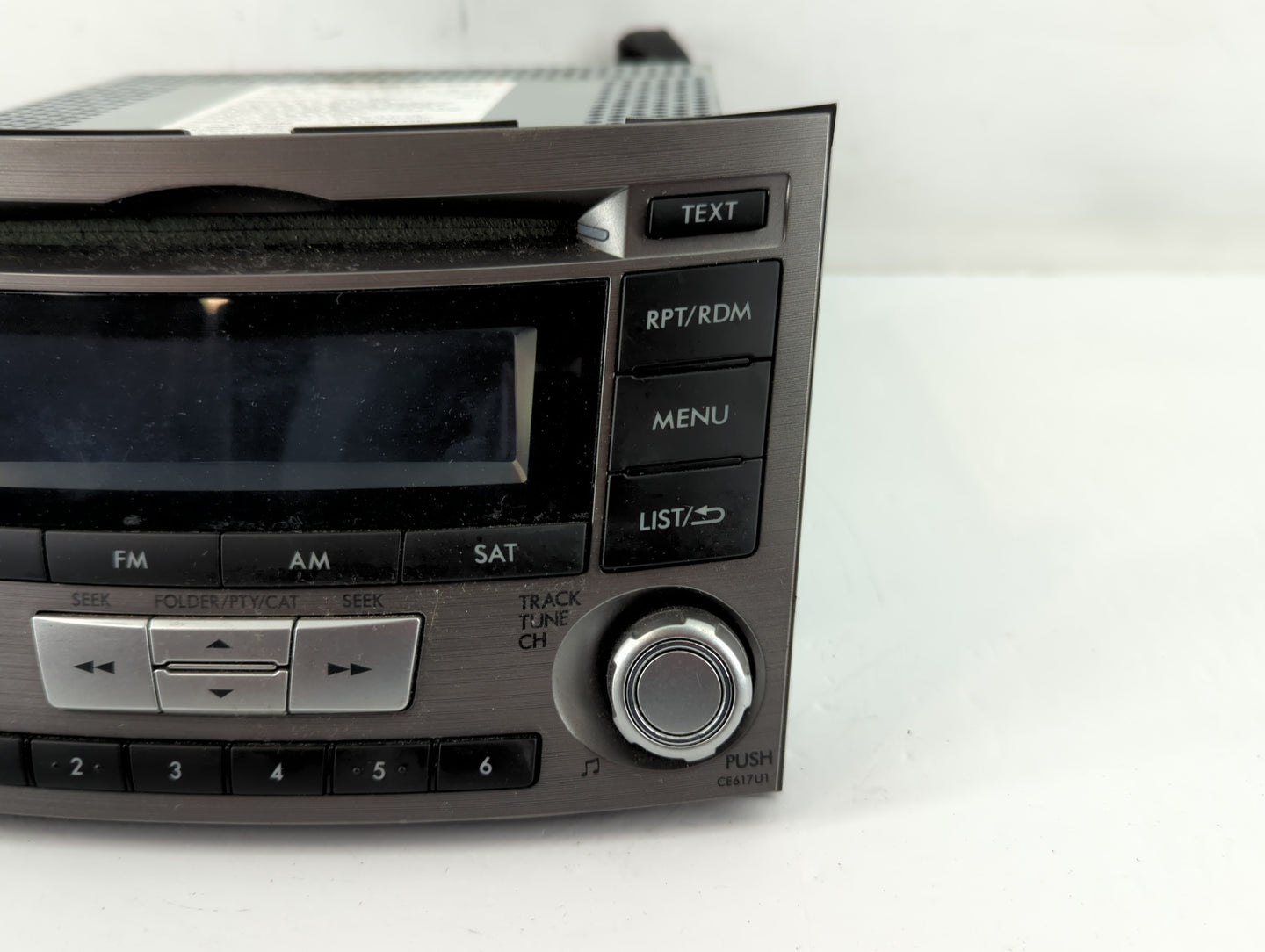 2012-2014 Subaru Legacy Radio AM FM Cd Player Receiver Replacement P/N:86201AJ61A Fits Fits 2012 2013 2014 OEM Used Auto Par