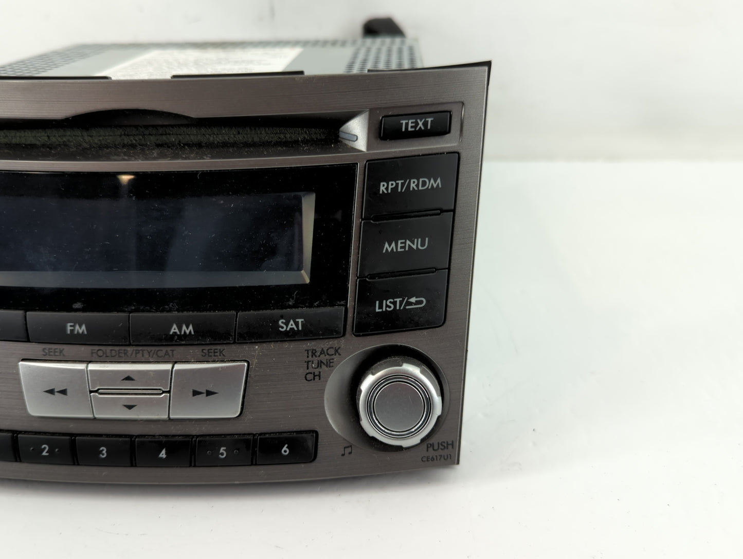 2012-2014 Subaru Legacy Radio AM FM Cd Player Receiver Replacement P/N:86201AJ61A Fits Fits 2012 2013 2014 OEM Used Auto Par