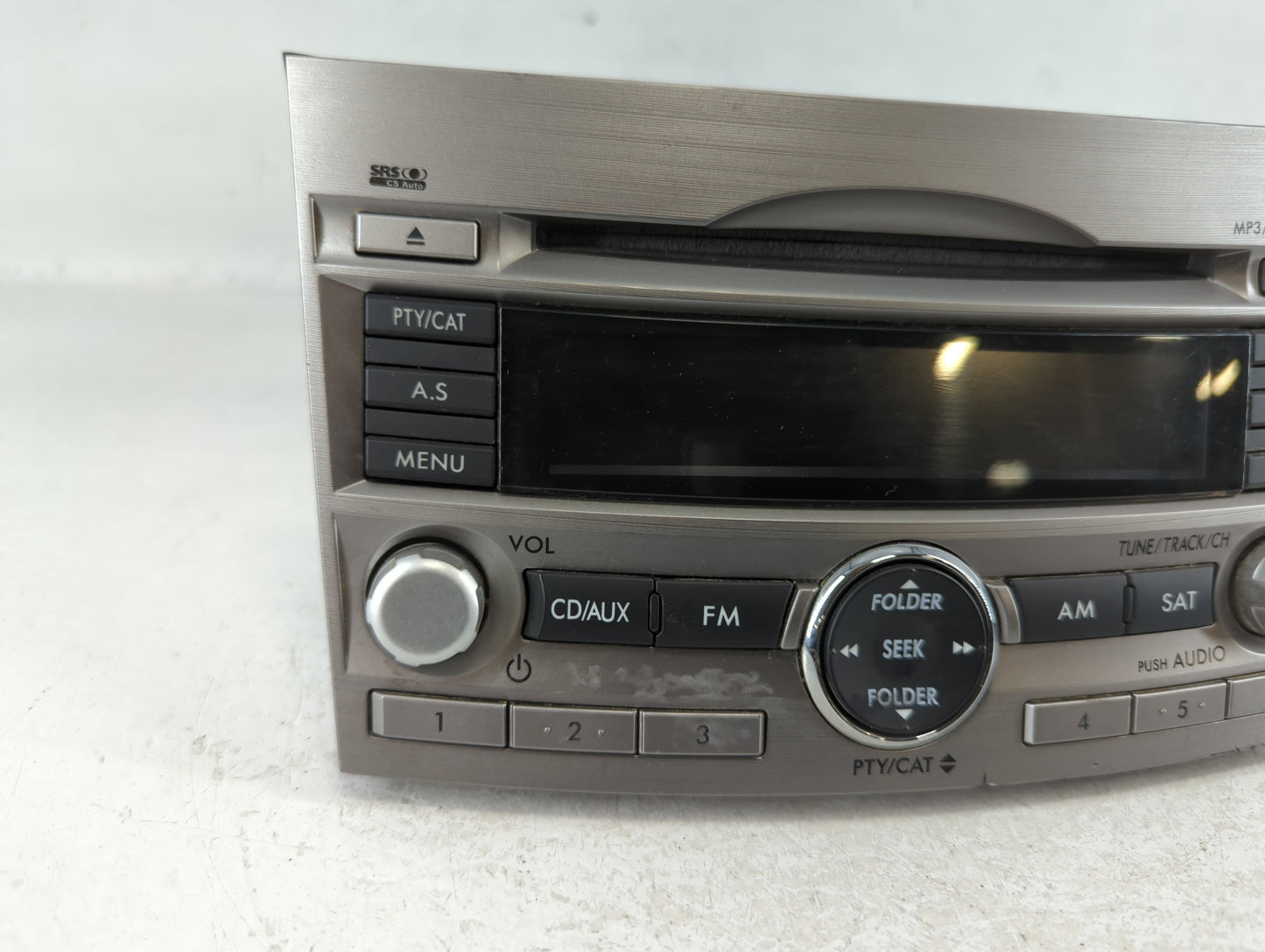 2010-2012 Subaru Legacy Radio AM FM Cd Player Receiver Replacement P/N:86201AJ64A Fits Fits 2010 2011 2012 OEM Used Auto Par