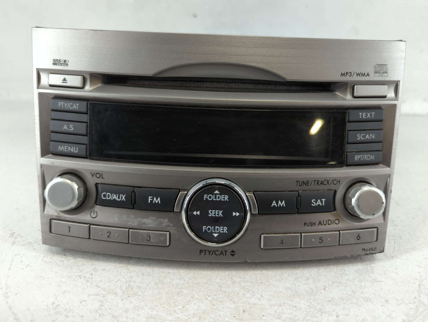 2010-2012 Subaru Legacy Radio AM FM Cd Player Receiver Replacement P/N:86201AJ64A Fits Fits 2010 2011 2012 OEM Used Auto Par