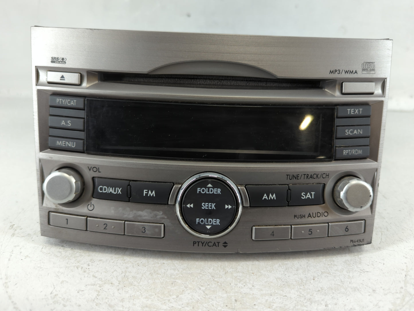 2010-2012 Subaru Legacy Radio AM FM Cd Player Receiver Replacement P/N:86201AJ64A Fits Fits 2010 2011 2012 OEM Used Auto Par