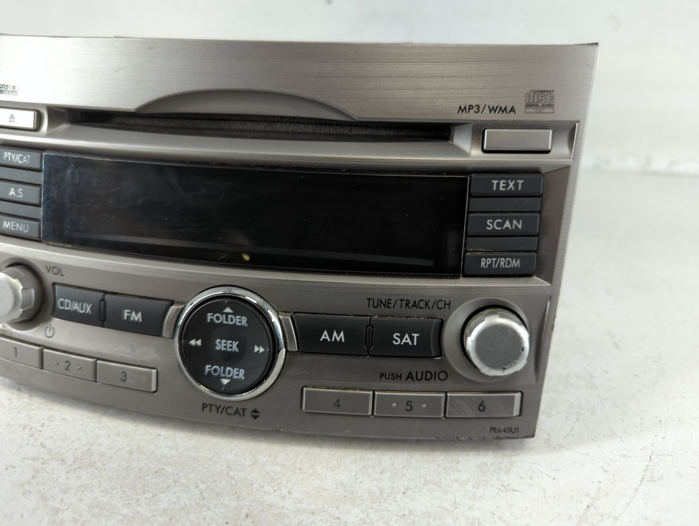 2010-2012 Subaru Legacy Radio AM FM Cd Player Receiver Replacement P/N:86201AJ64A Fits Fits 2010 2011 2012 OEM Used Auto Par