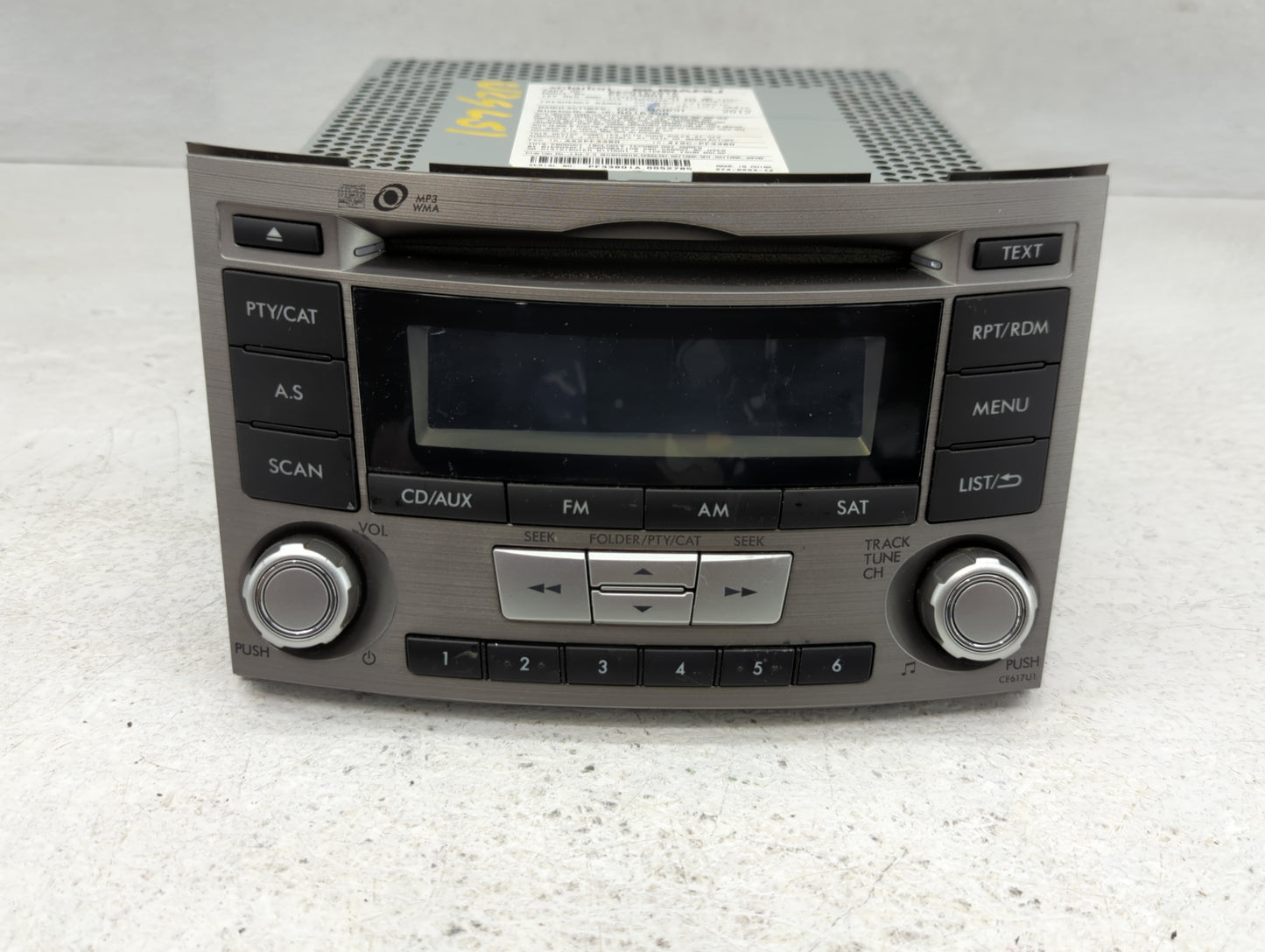2012-2014 Subaru Legacy Am Fm Cd Player Radio Receiver - Oemusedautoparts1.com