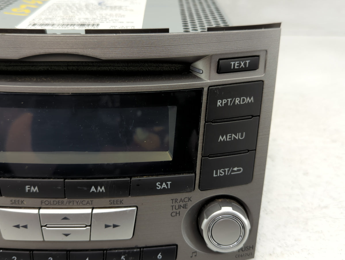 2012-2014 Subaru Legacy Am Fm Cd Player Radio Receiver 725919 - Oemusedautoparts1.com