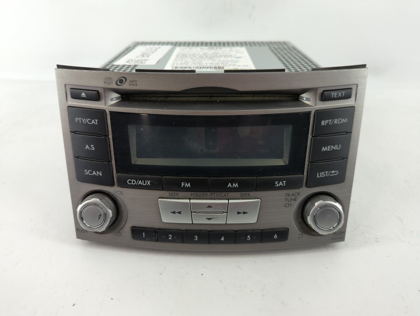2012-2014 Subaru Legacy Am Fm Cd Player Radio Receiver - Oemusedautoparts1.com
