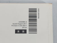 2012 Subaru Legacy Owners Manual Book Guide P/N:A2420BE-A OEM Used Auto Parts - Oemusedautoparts1.com