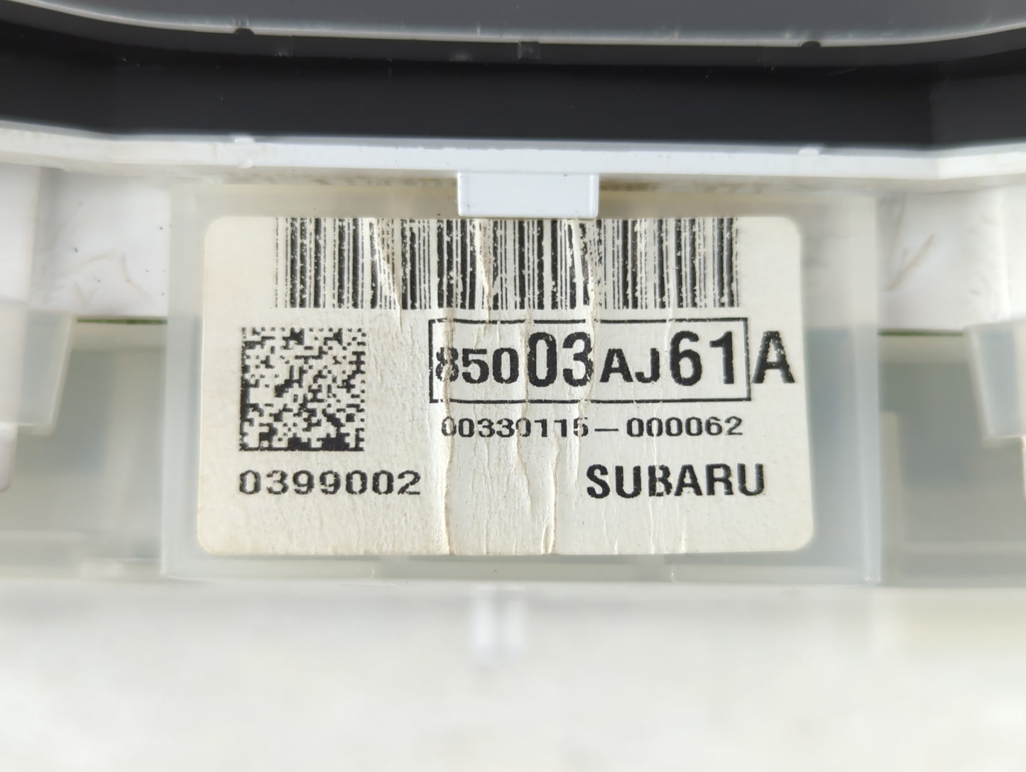 2012 Subaru Legacy Instrument Cluster Speedometer Gauges P/N:85003AJ61A Fits OEM Used Auto Parts - Oemusedautoparts1.com