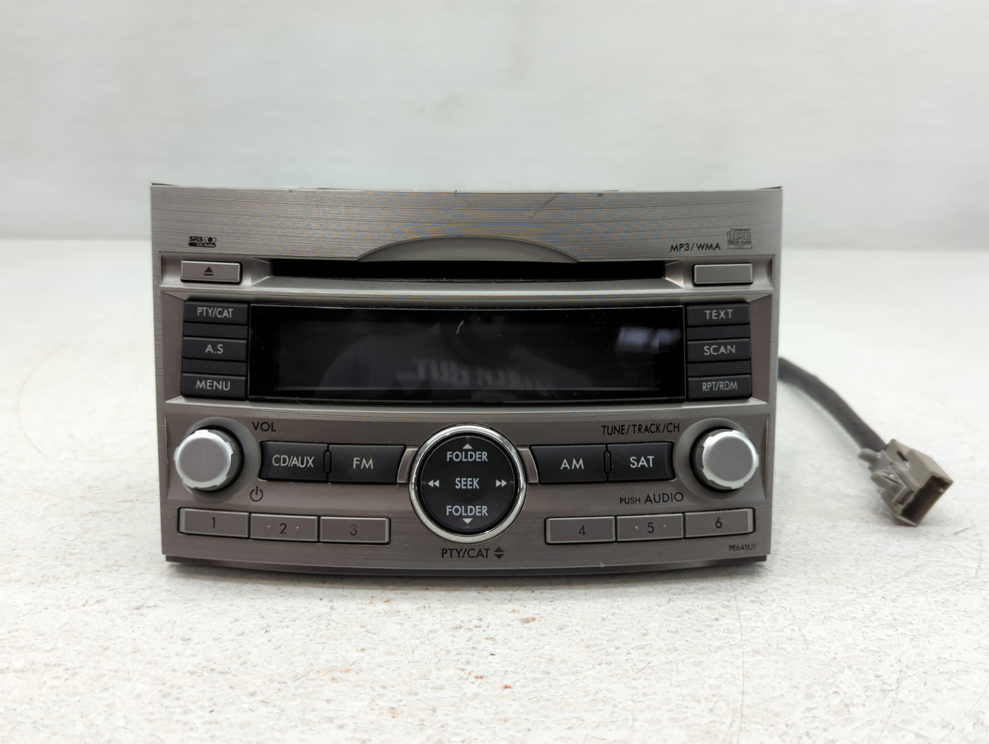 2010-2012 Subaru Legacy Radio AM FM Cd Player Receiver Replacement P/N:86201AJ64A Fits Fits 2010 2011 2012 OEM Used Auto Par