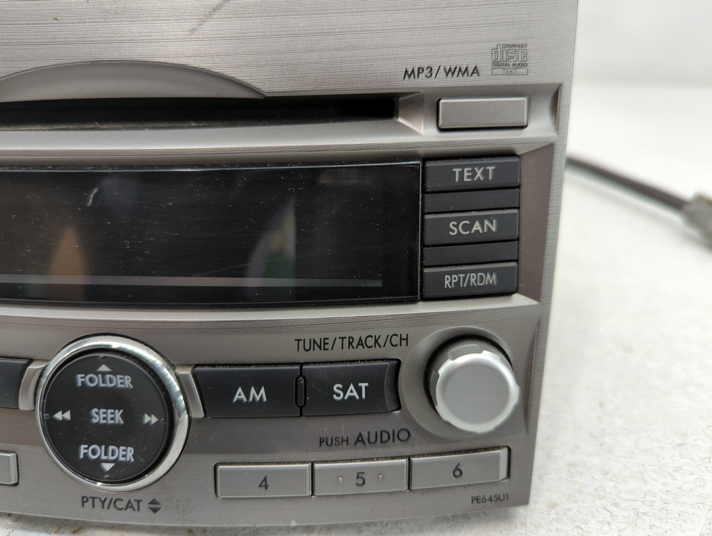 2010-2012 Subaru Legacy Radio AM FM Cd Player Receiver Replacement P/N:86201AJ64A Fits Fits 2010 2011 2012 OEM Used Auto Par