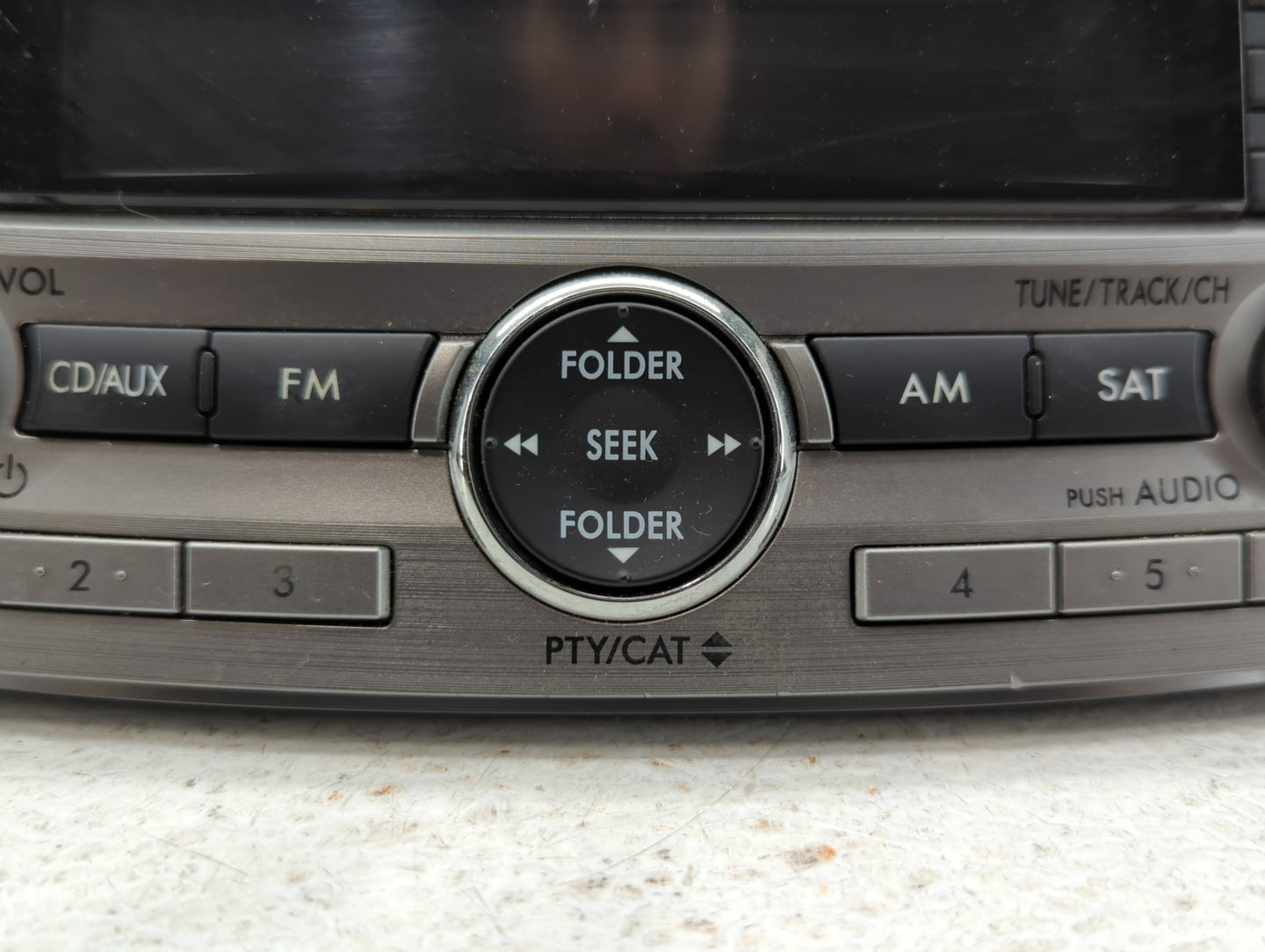 2010-2012 Subaru Legacy Radio AM FM Cd Player Receiver Replacement P/N:86201AJ64A Fits Fits 2010 2011 2012 OEM Used Auto Par