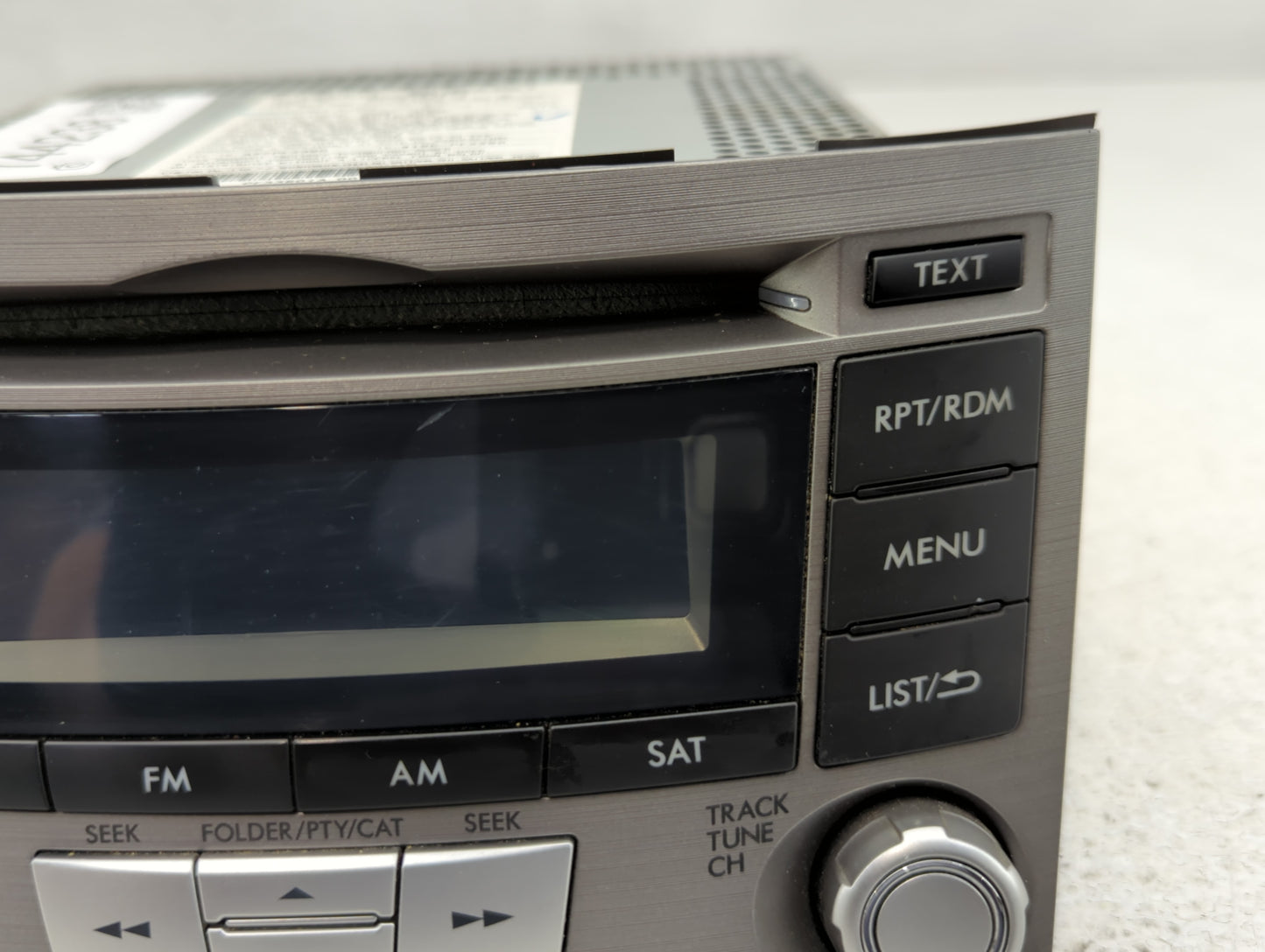 2010-2012 Subaru Legacy Radio AM FM Cd Player Receiver Replacement P/N:86201AJ61A Fits Fits 2010 2011 2012 OEM Used Auto Par
