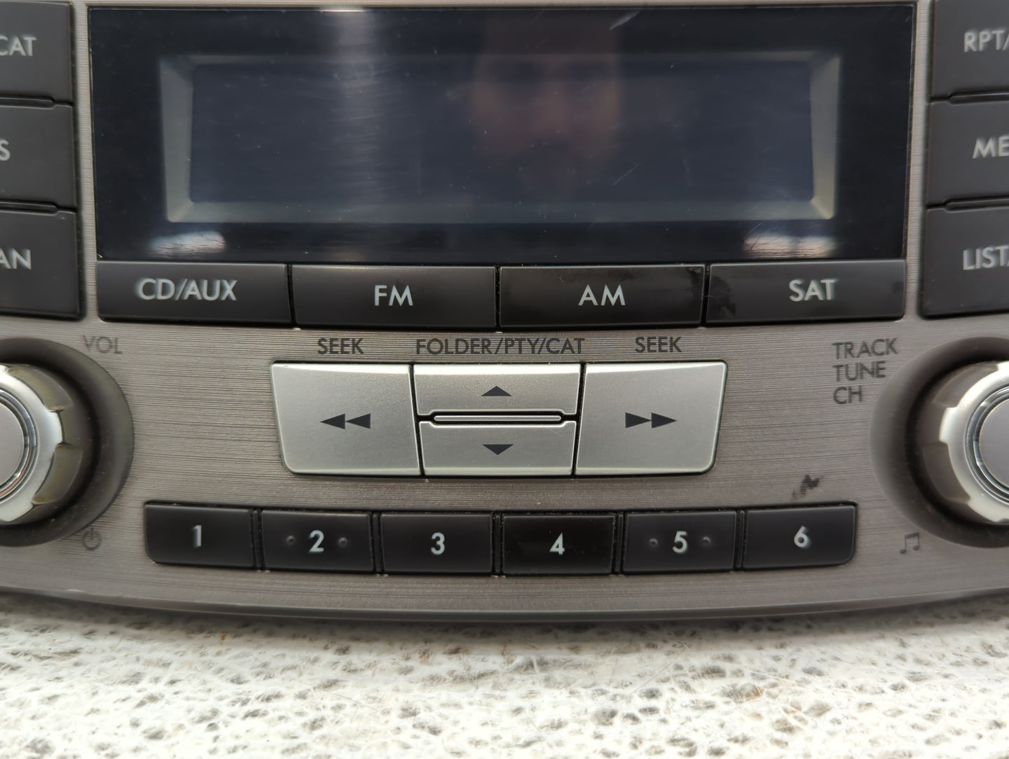 2010-2012 Subaru Legacy Radio AM FM Cd Player Receiver Replacement P/N:86201AJ61A Fits Fits 2010 2011 2012 OEM Used Auto Par