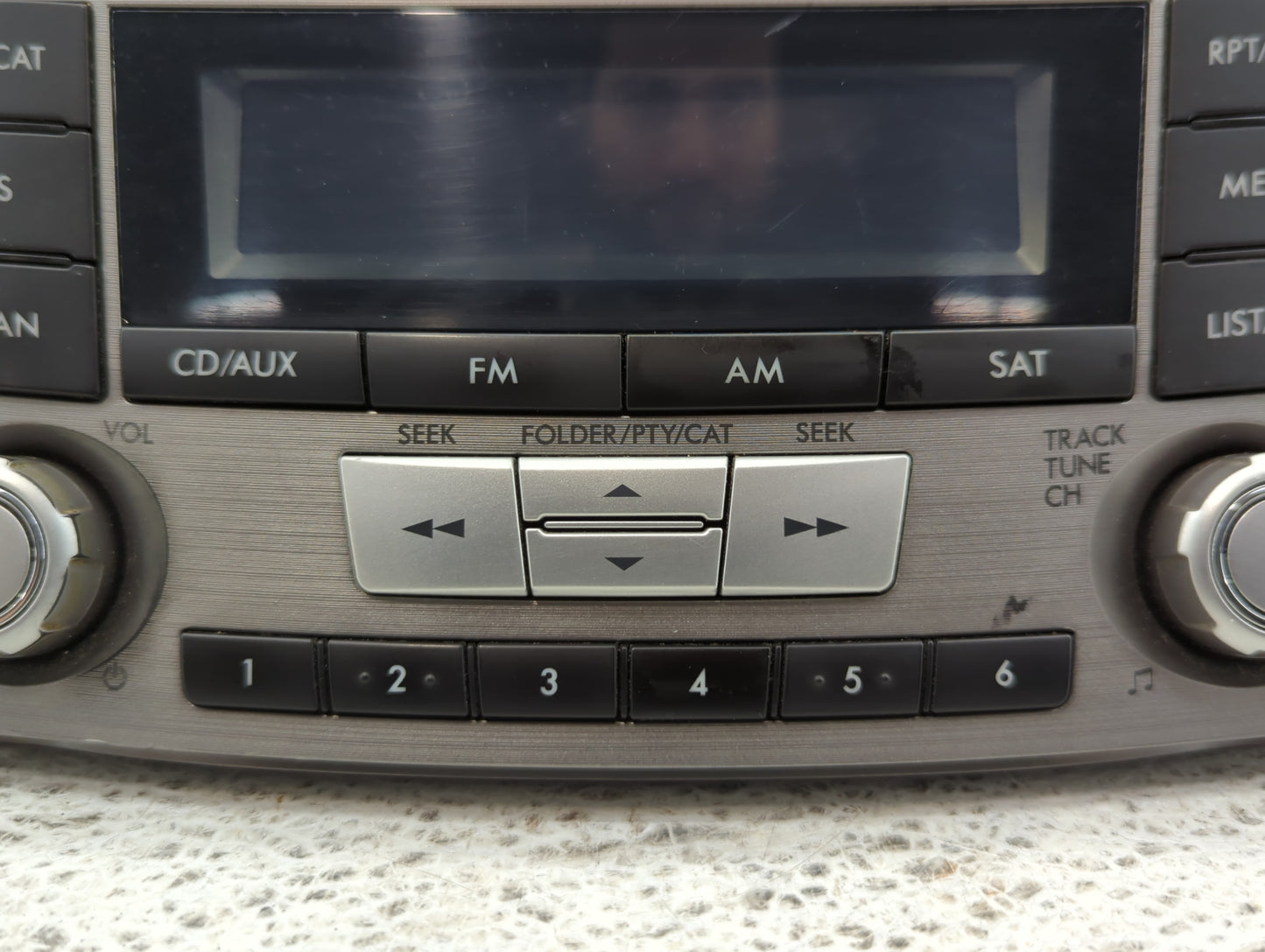 2010-2012 Subaru Legacy Radio AM FM Cd Player Receiver Replacement P/N:86201AJ61A Fits Fits 2010 2011 2012 OEM Used Auto Par