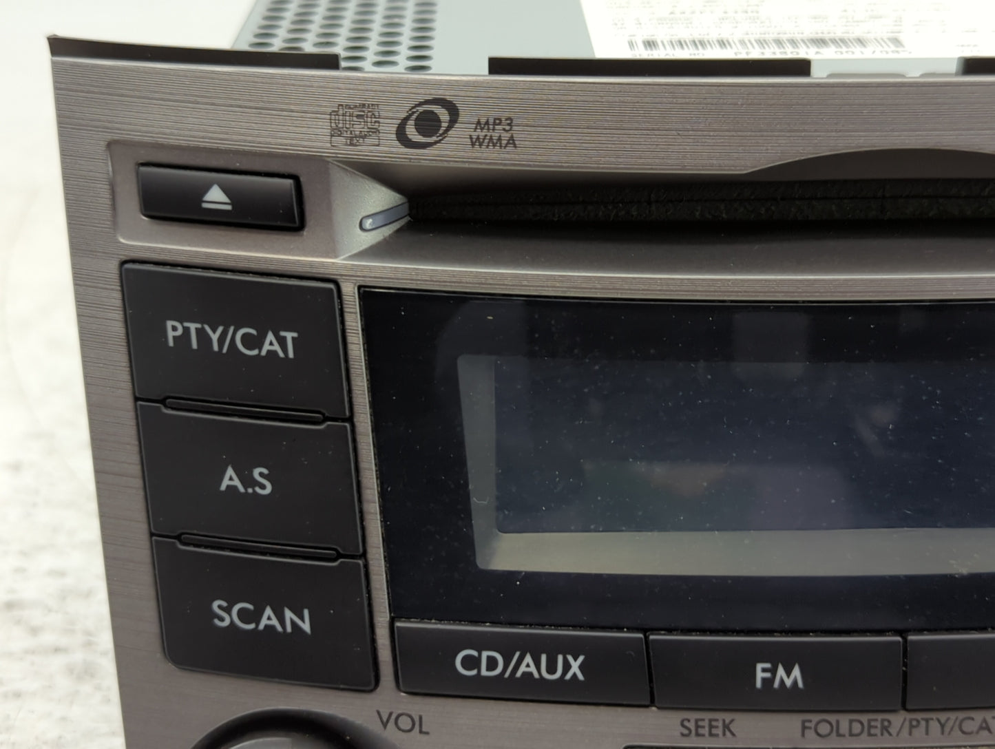 2010-2012 Subaru Legacy Radio AM FM Cd Player Receiver Replacement P/N:86201AJ61A Fits Fits 2010 2011 2012 OEM Used Auto Par
