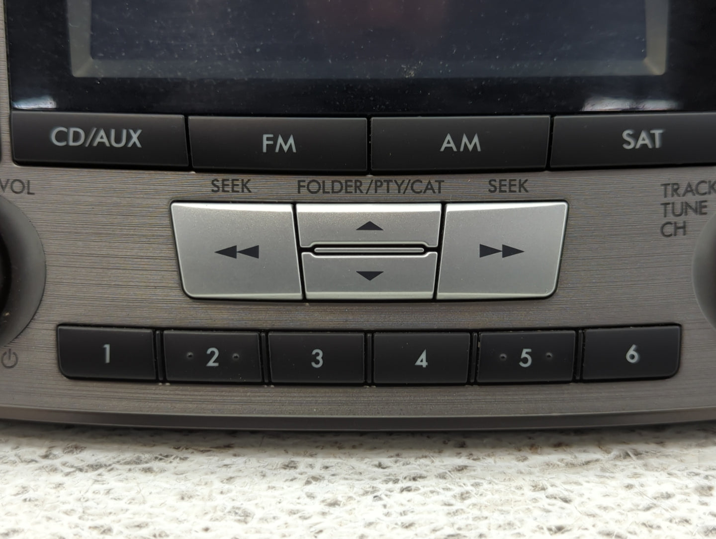 2010-2012 Subaru Legacy Radio AM FM Cd Player Receiver Replacement P/N:86201AJ61A Fits Fits 2010 2011 2012 OEM Used Auto Par
