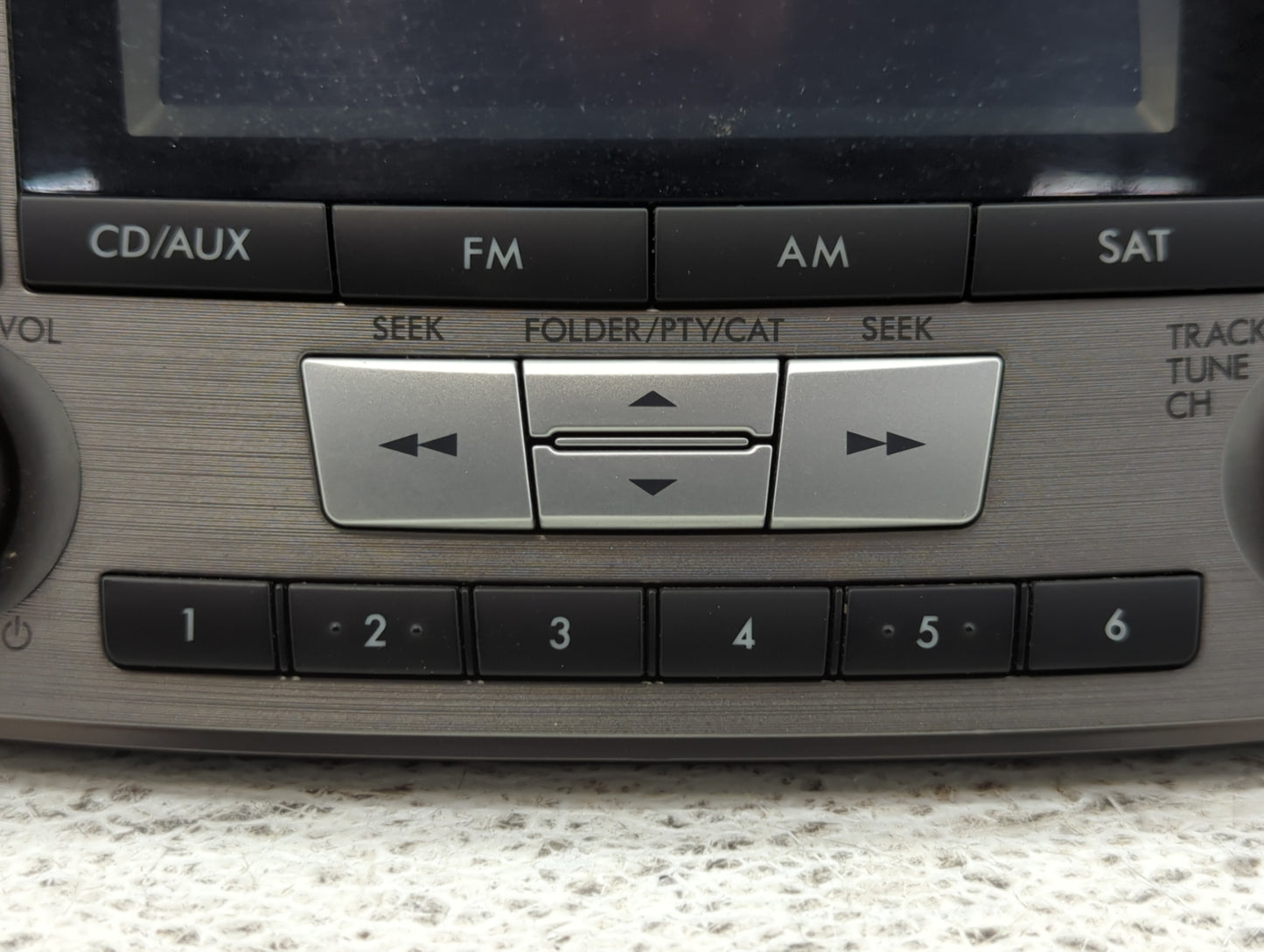 2010-2012 Subaru Legacy Radio AM FM Cd Player Receiver Replacement P/N:86201AJ61A Fits Fits 2010 2011 2012 OEM Used Auto Par