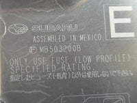 2010-2014 Subaru Legacy Fusebox Fuse Box Panel Relay Module P/N:MB503200B Fits Fits 2010 2011 2012 2013 2014 OEM Used Auto P