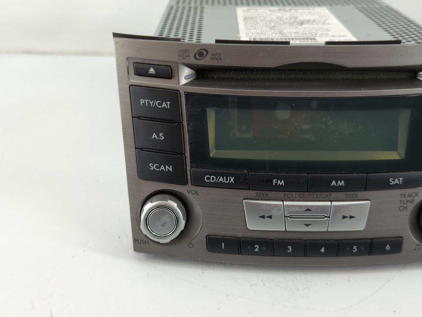 2012-2014 Subaru Legacy Radio AM FM Cd Player Receiver Replacement P/N:86201AJ61A Fits Fits 2012 2013 2014 OEM Used Auto Par