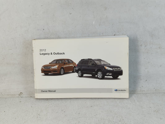 2012 Subaru Legacy Owners Manual Book Guide P/N:A2420BE-A OEM Used Auto Parts - Oemusedautoparts1.com