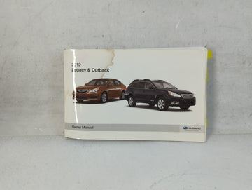 2012 Subaru Legacy Owners Manual Book Guide OEM Used Auto Parts