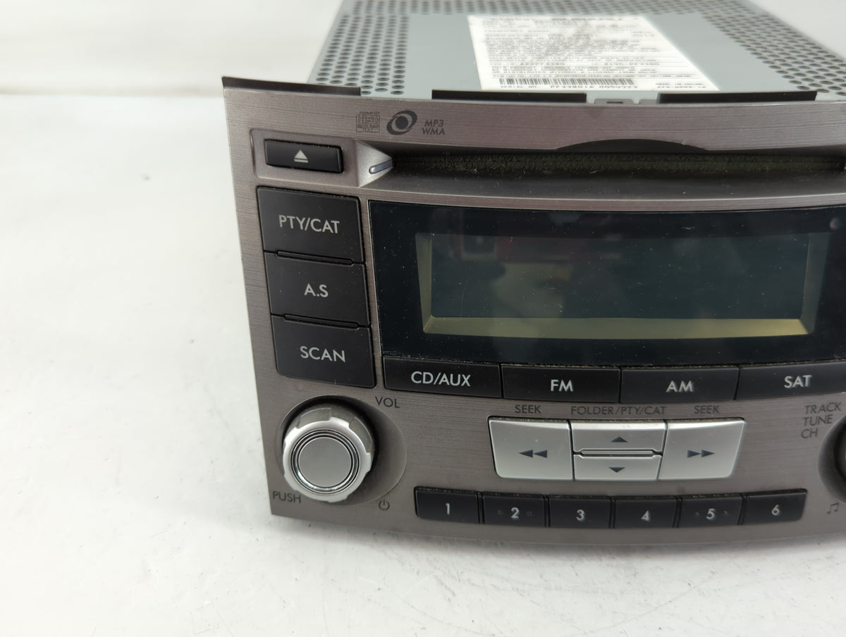 2012-2014 Subaru Legacy Radio AM FM Cd Player Receiver Replacement P/N:86201AJ61A Fits Fits 2012 2013 2014 OEM Used Auto Par