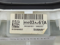 2012 Subaru Legacy Instrument Cluster Speedometer Gauges P/N:85003AJ61A Fits OEM Used Auto Parts - Oemusedautoparts1.com