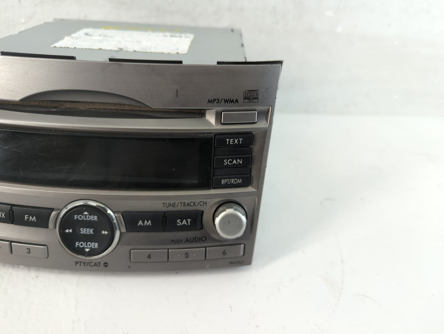 2010-2012 Subaru Legacy Radio AM FM Cd Player Receiver Replacement Fits Fits 2010 2011 2012 OEM Used Auto Parts - Oemusedaut