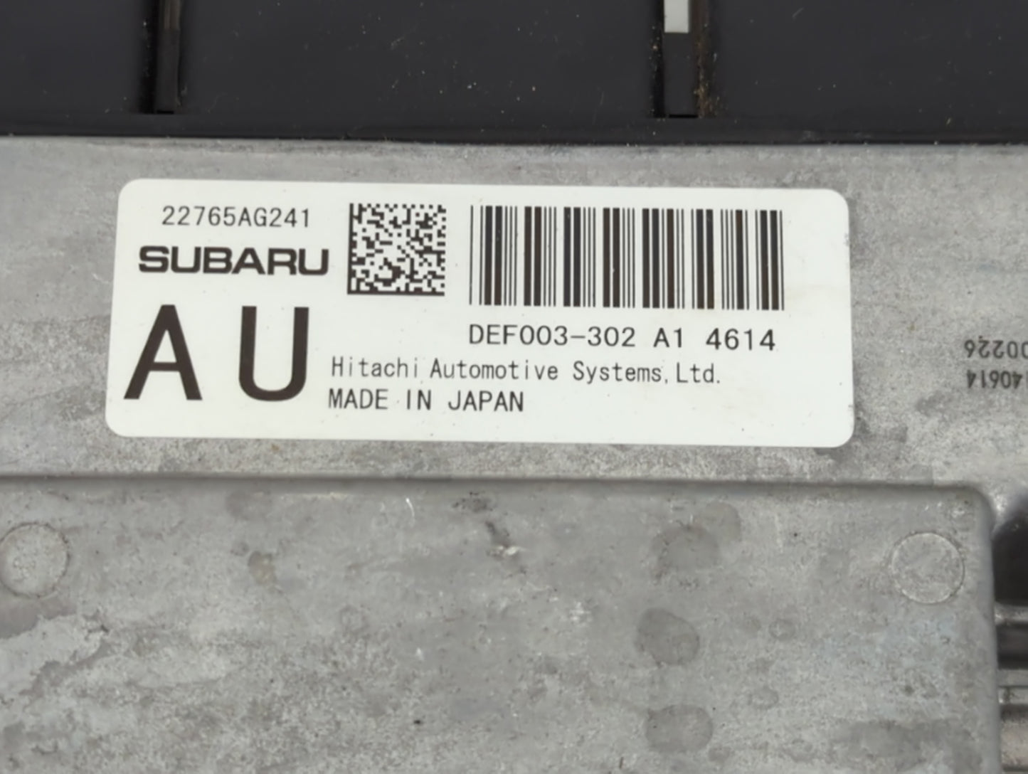 2012 Subaru Wrx PCM Engine Control Computer ECU ECM PCU OEM P/N:DEF003-302 A1 Fits OEM Used Auto Parts - Oemusedautoparts1.c