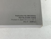 2012 Toyota Camry Owners Manual Book Guide P/N:01999-33856 OEM Used Auto Parts - Oemusedautoparts1.com