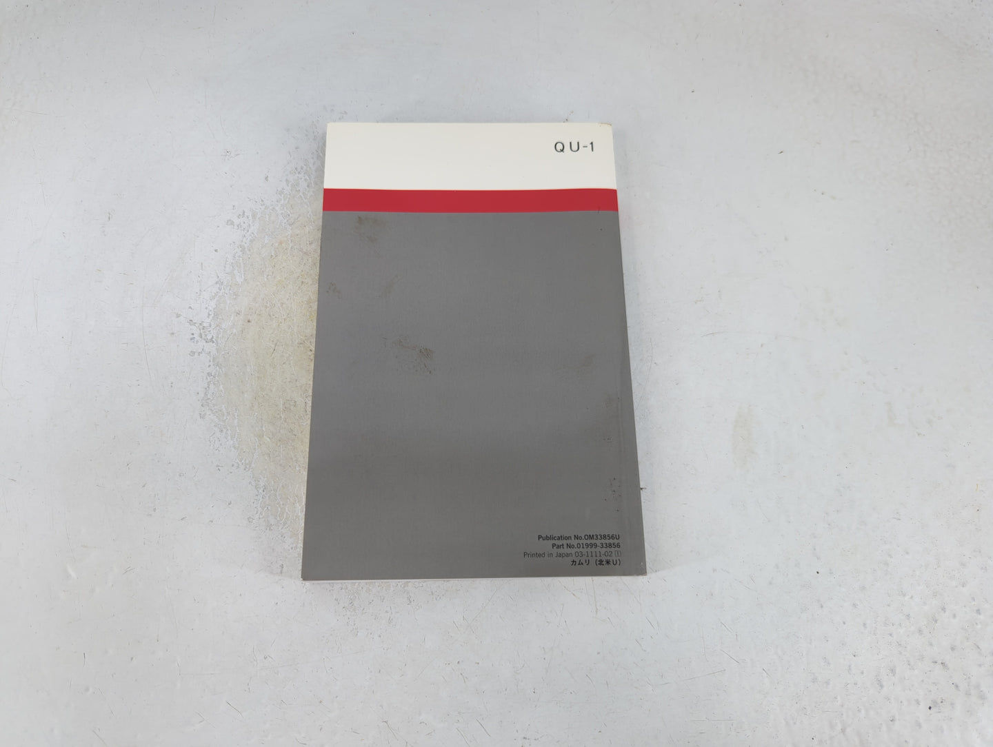 2012 Toyota Camry Owners Manual Book Guide P/N:01999-33856 OEM Used Auto Parts - Oemusedautoparts1.com