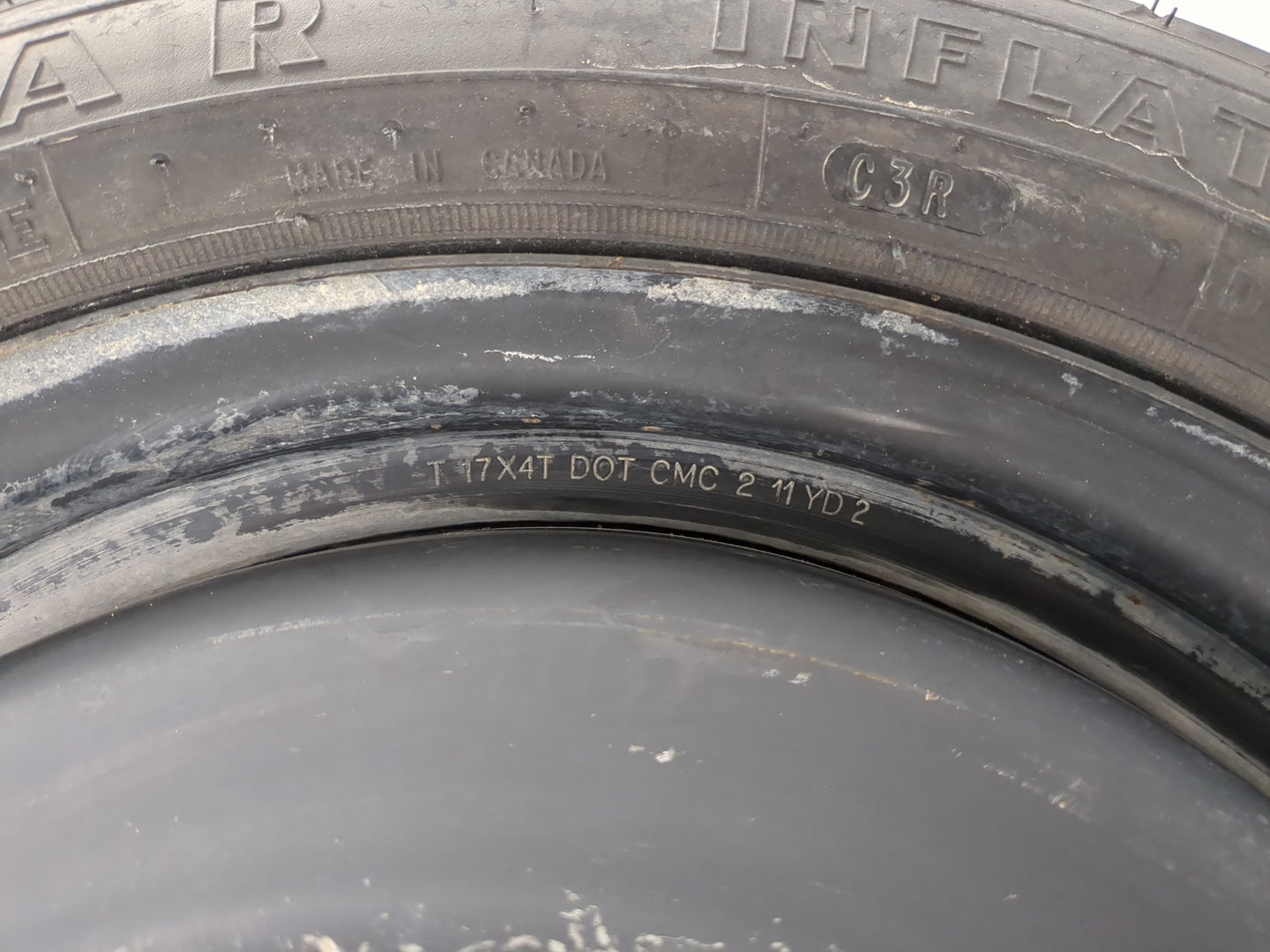 2007-2017 Toyota Camry Spare Donut Tire Wheel Rim Oem - Oemusedautoparts1.com