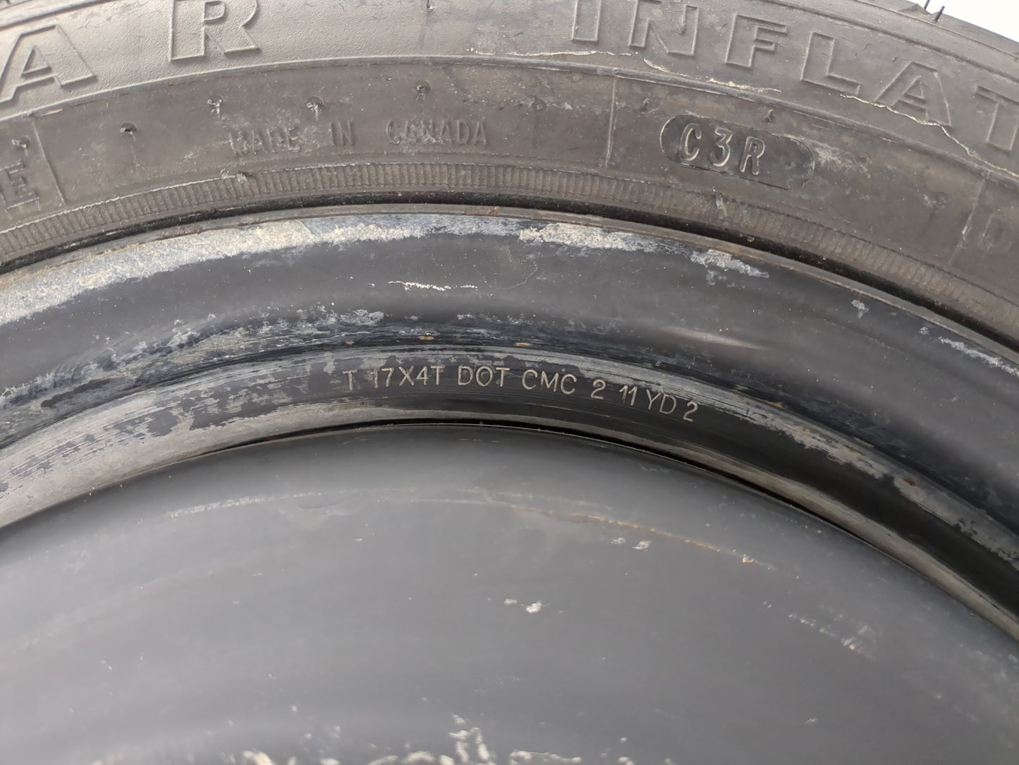 2007-2017 Toyota Camry Spare Donut Tire Wheel Rim Oem - Oemusedautoparts1.com