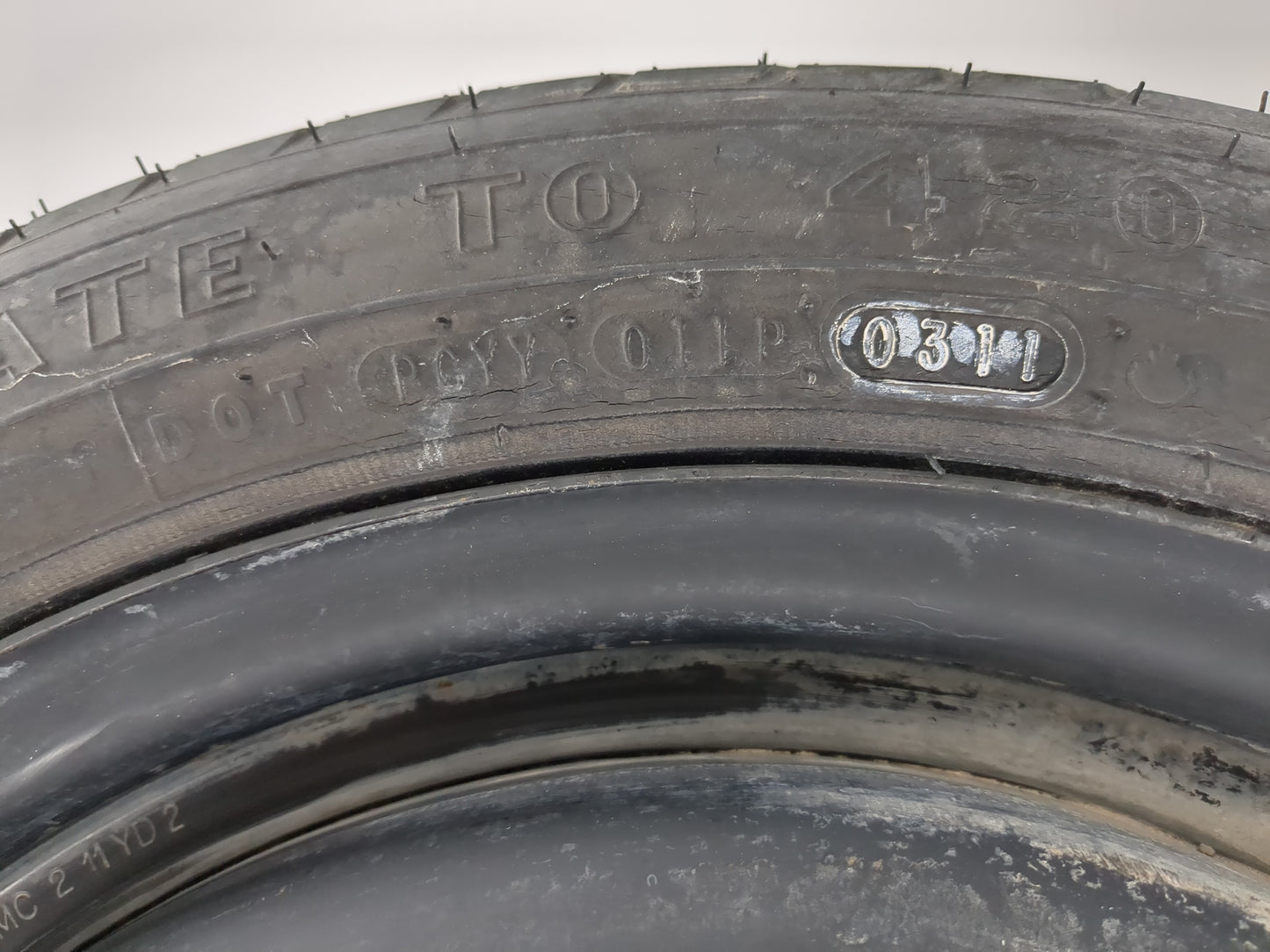 2007-2017 Toyota Camry Spare Donut Tire Wheel Rim Oem - Oemusedautoparts1.com