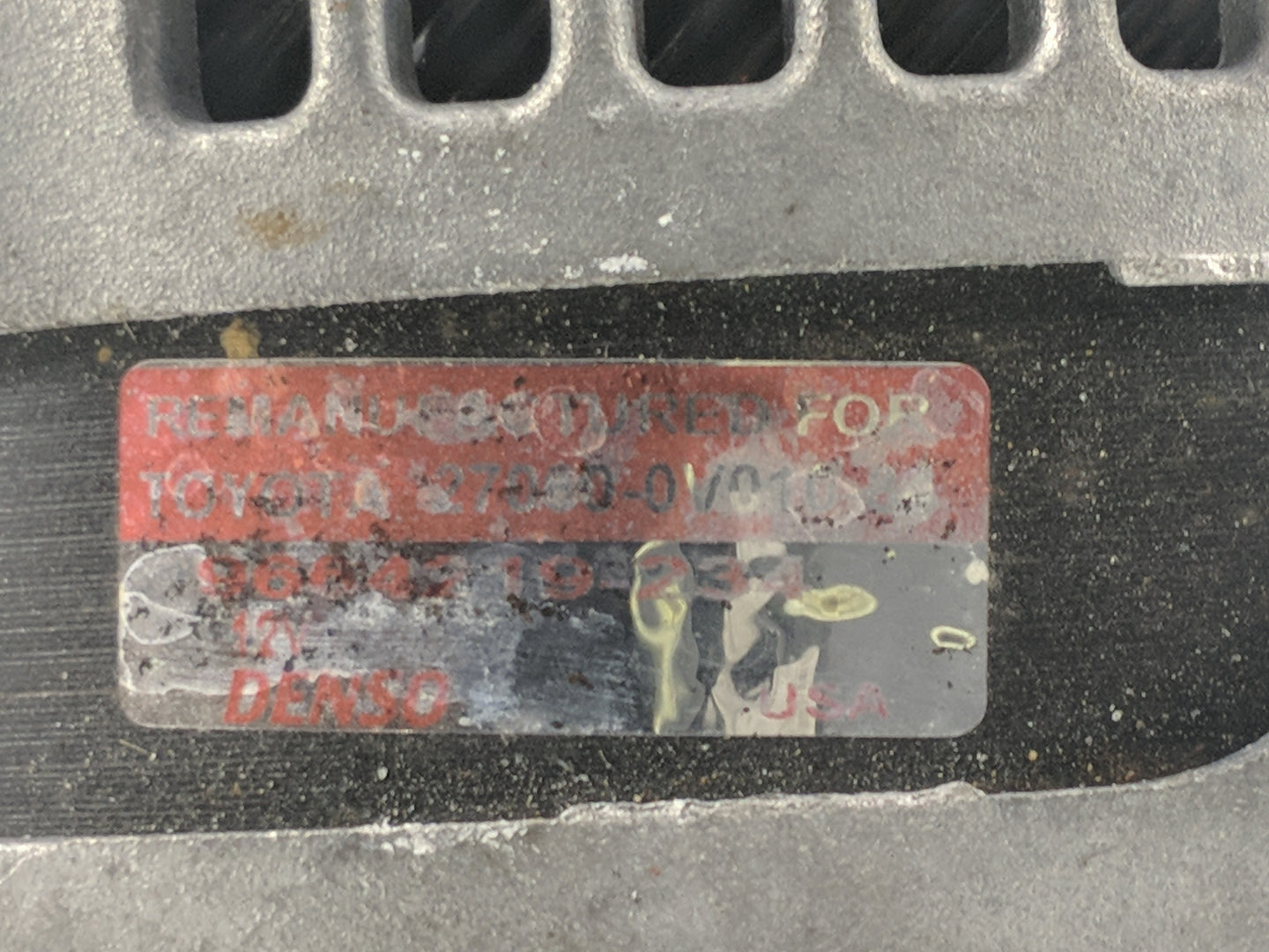 2012-2014 Toyota Camry Alternator Replacement Generator Charging Assembly Engine OEM Fits OEM Used Auto Parts - Oemusedautop