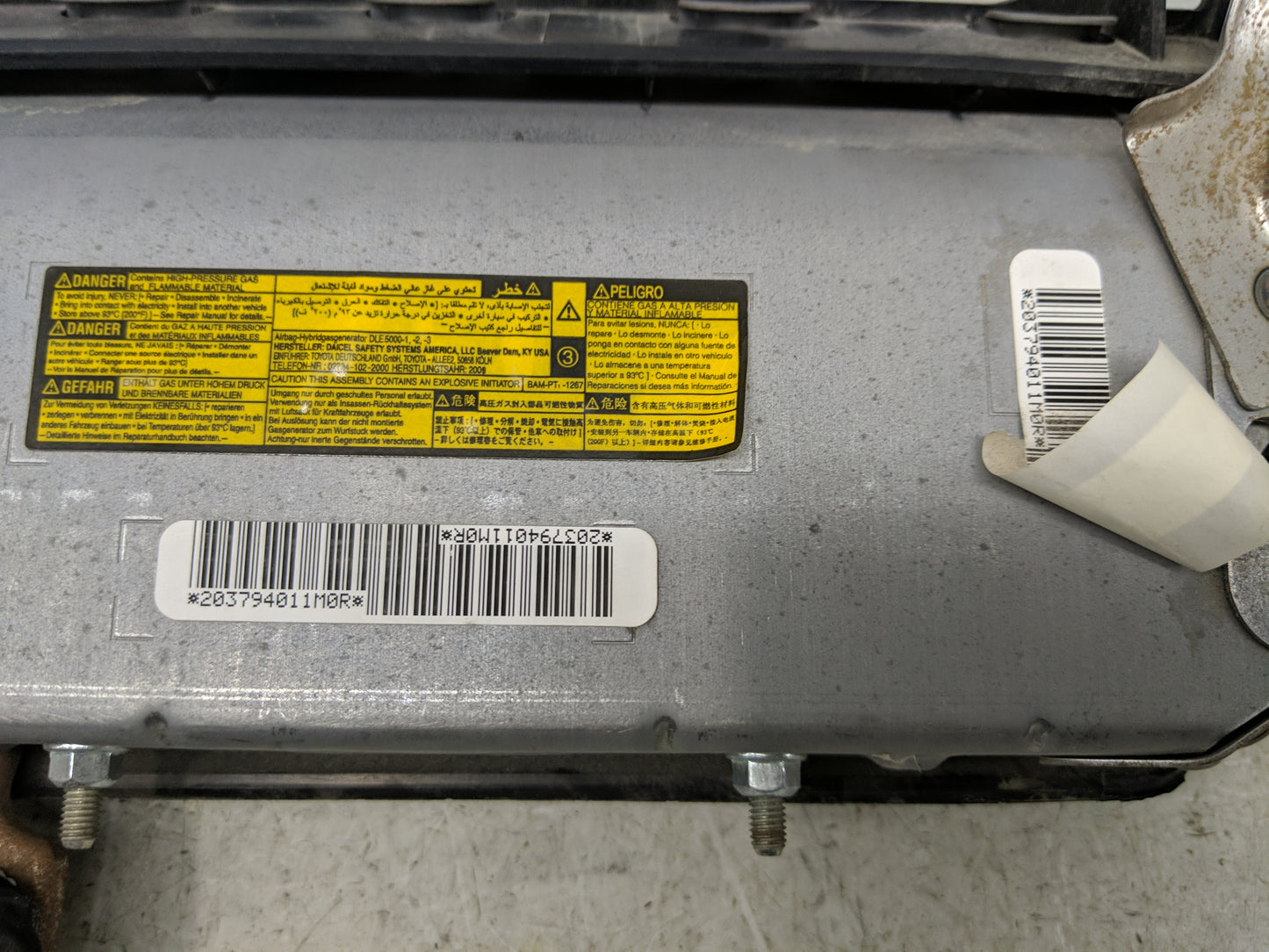 2012-2014 Toyota Camry Passenger Curtain Air Bag Oem - Oemusedautoparts1.com