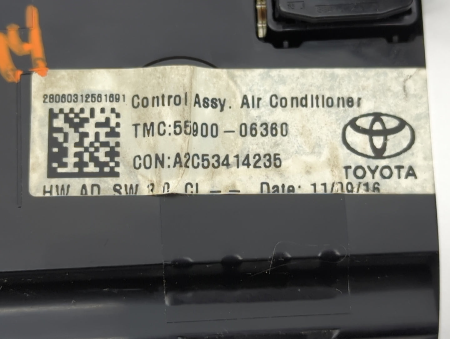 2012-2014 Toyota Camry Climate Control Module Temperature AC/Heater Replacement P/N:55900-06360 Fits Fits 2012 2013 2014 OEM