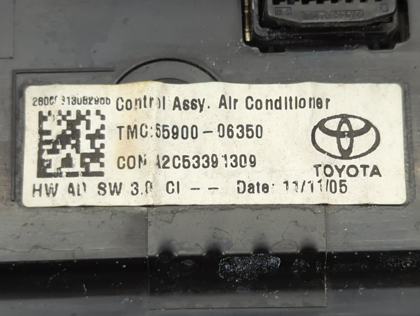 2012-2014 Toyota Camry Climate Control Module Temperature AC/Heater Replacement P/N:55900-06350 Fits Fits 2012 2013 2014 OEM
