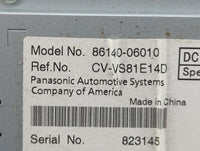 2012 Toyota Camry Radio AM FM Cd Player Receiver Replacement P/N:86140-06010 CV-VS81E14D Fits OEM Used Auto Parts - Oemuseda
