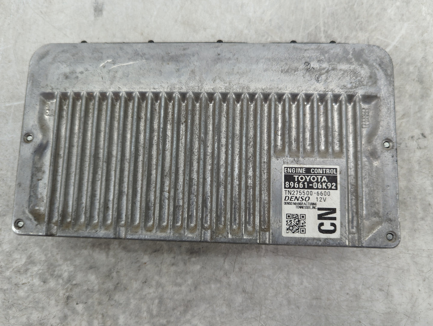 2012-2013 Toyota Camry PCM Engine Control Computer ECU ECM PCU OEM P/N:89661-06K92 TN275500-6600 Fits Fits 2012 2013 OEM Use