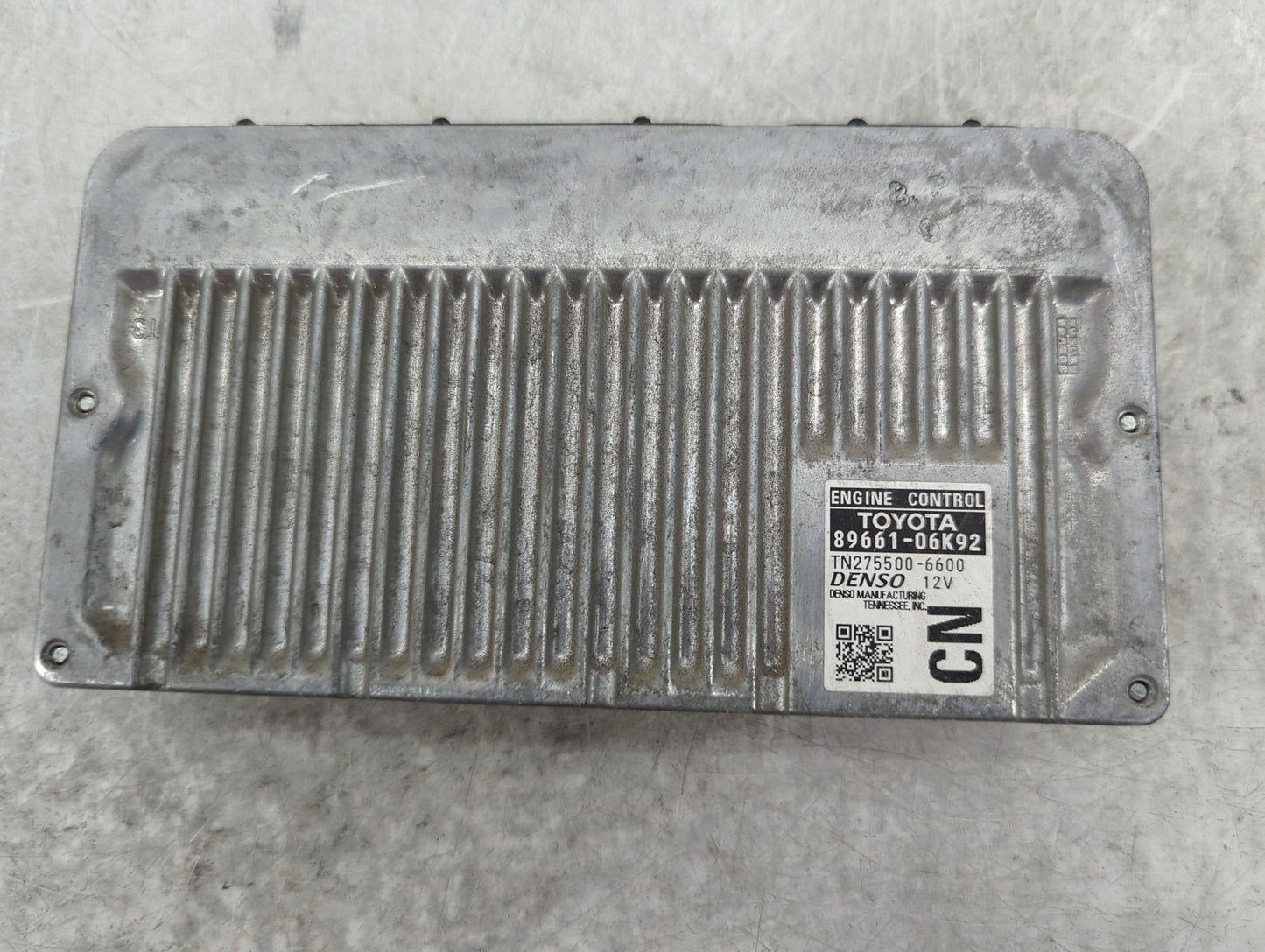 2012-2013 Toyota Camry PCM Engine Control Computer ECU ECM PCU OEM P/N:89661-06K92 TN275500-6600 Fits Fits 2012 2013 OEM Use