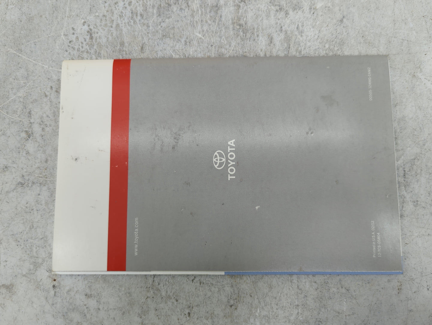 2012 Toyota Camry Owners Manual Book Guide P/N:OM33A27U 01999-33A27 OEM Used Auto Parts - Oemusedautoparts1.com