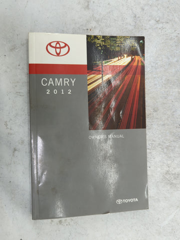 2012 Toyota Camry Owners Manual Book Guide P/N:OM33856U 01999-33856 OEM Used Auto Parts - Oemusedautoparts1.com