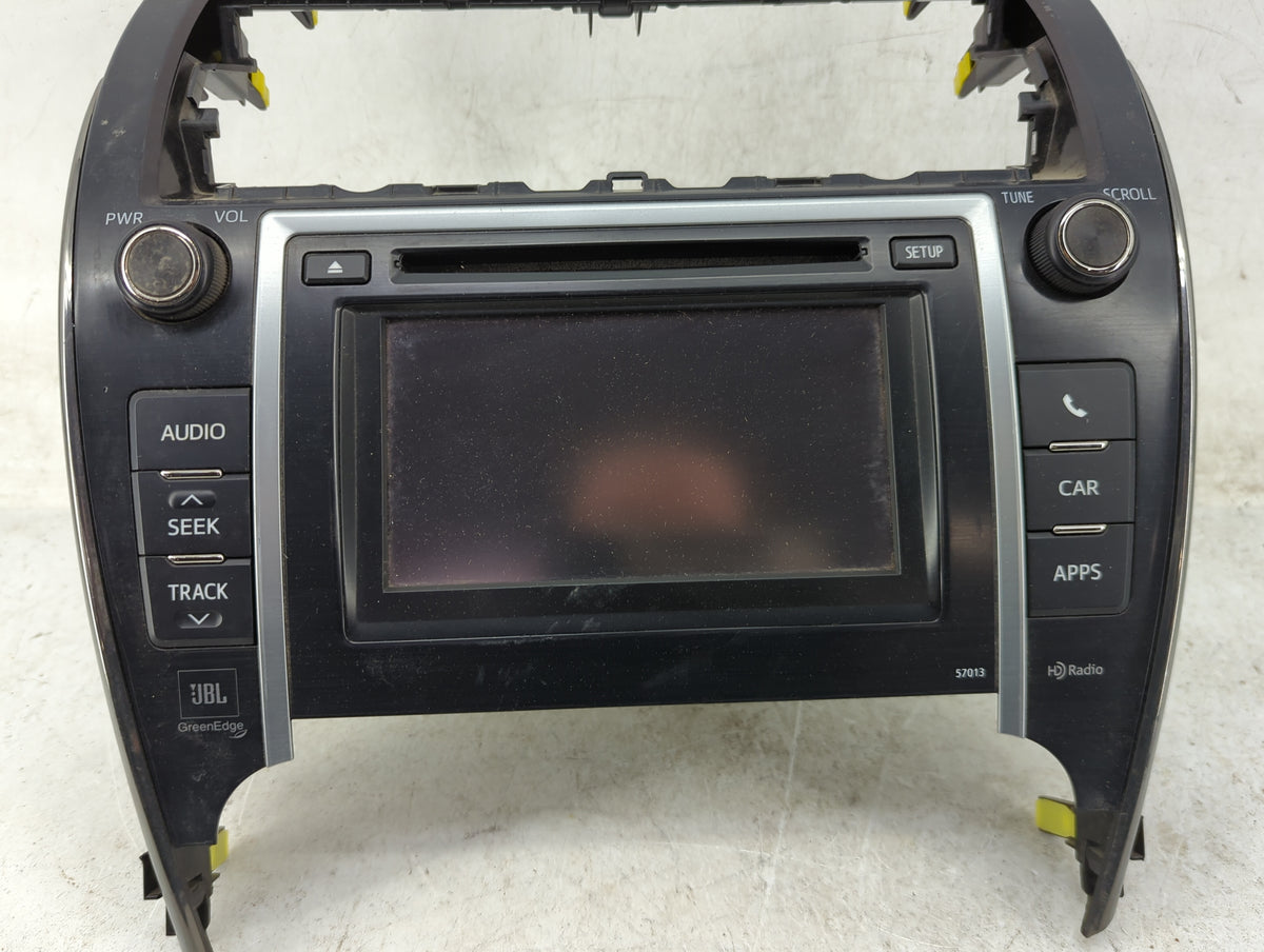 2012 Toyota Camry Radio AM FM Cd Player Receiver Replacement P/N:86140-06040 CV-VS81E040 Fits OEM Used Auto Parts - Oemuseda